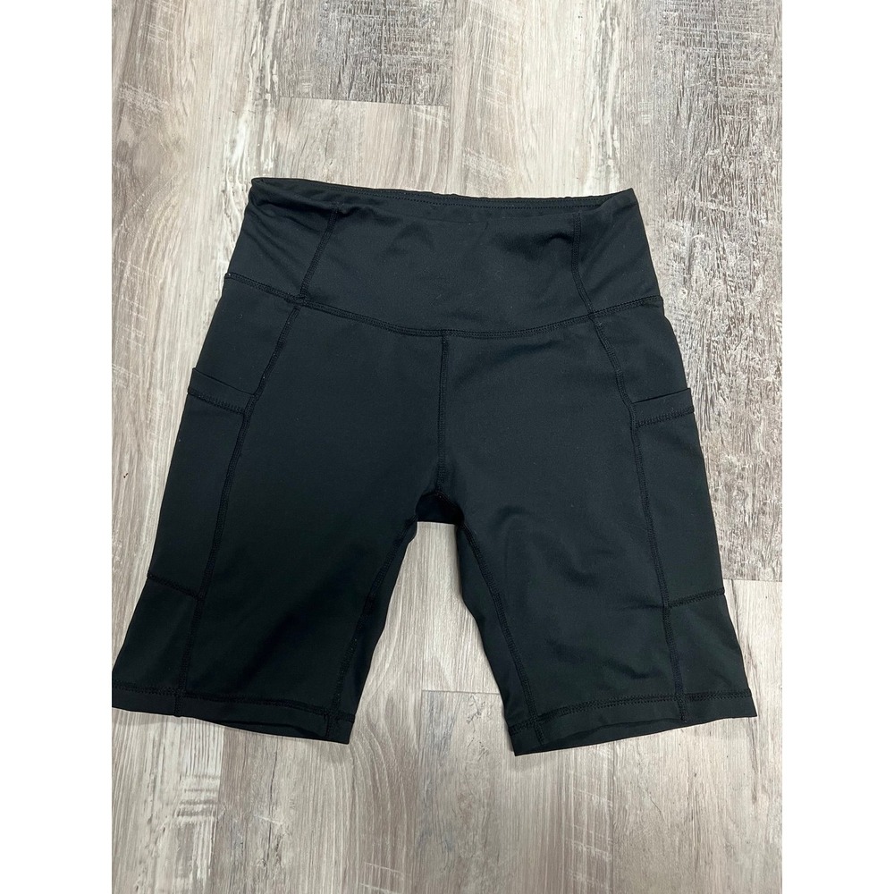 Baleaf Women's 8" Bike Shorts Pockets Size Small Black 2 Side Pockets